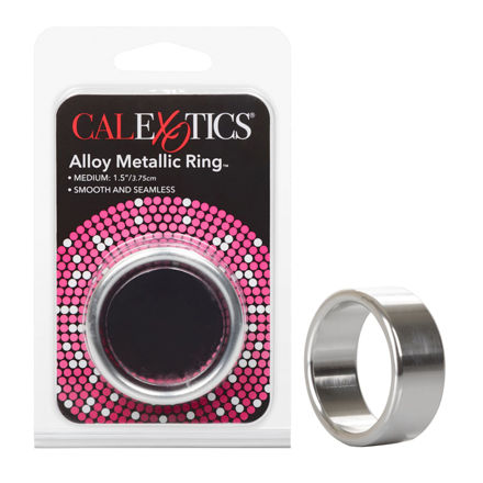 Alloy-Metallic-Ring-Medium-Silver